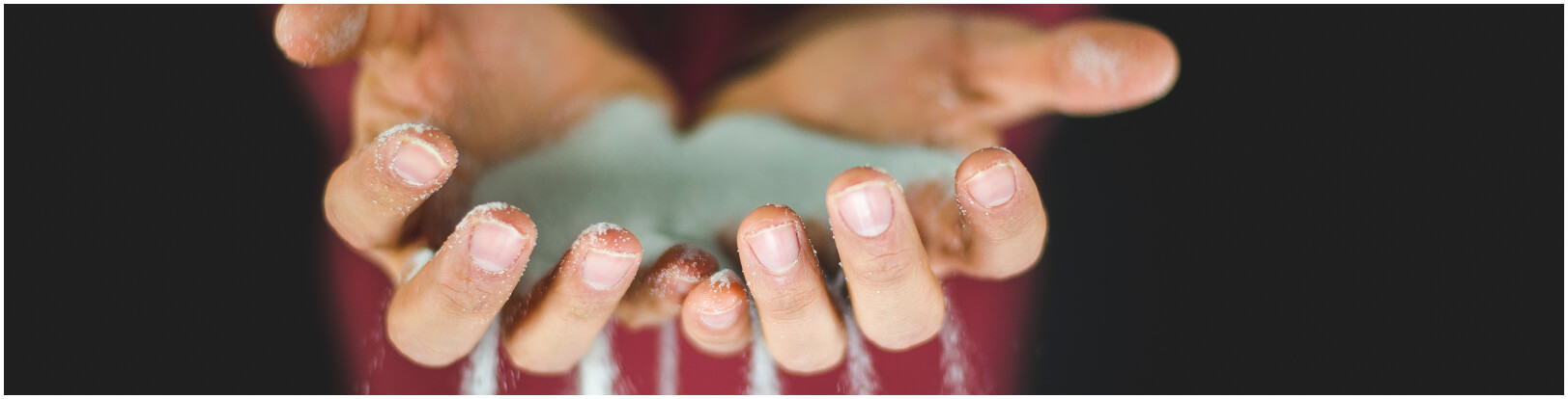 Ruwe handen als gevolg van een droge huid